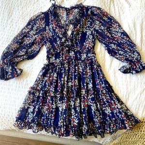 Long sleeve floral dress